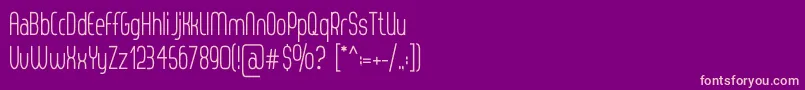ThorupSans Font – Pink Fonts on Purple Background