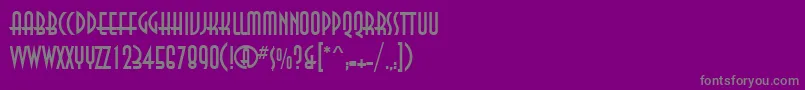 Annactt Font – Gray Fonts on Purple Background