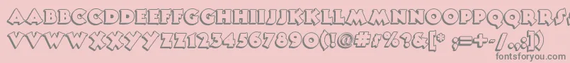 Tooneynoodlenf Font – Gray Fonts on Pink Background