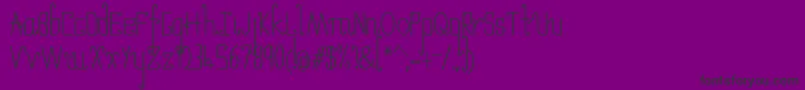 UmbrellaSemibold Font – Black Fonts on Purple Background