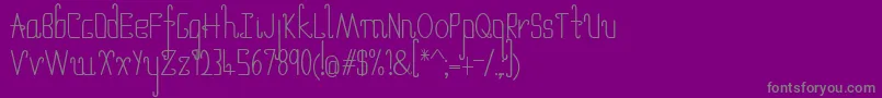 UmbrellaSemibold Font – Gray Fonts on Purple Background