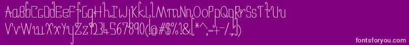 UmbrellaSemibold Font – Pink Fonts on Purple Background