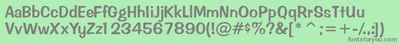 Inadonssk Font – Gray Fonts on Green Background