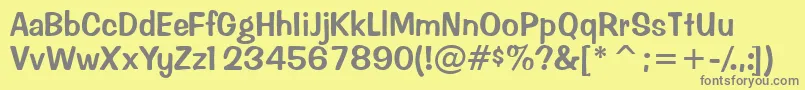 More about Inadonssk Font Inadonssk Font – Gray Fonts on Yellow Background