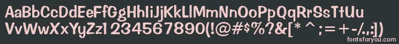 Inadonssk Font – Pink Fonts on Black Background