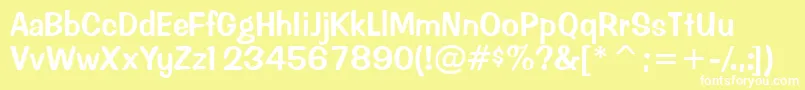 More about Inadonssk Font Inadonssk Font – White Fonts on Yellow Background