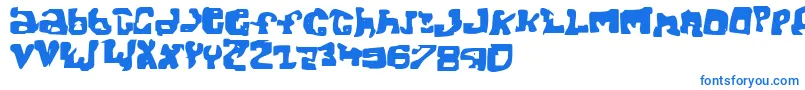 Шрифт Jope – синие шрифты