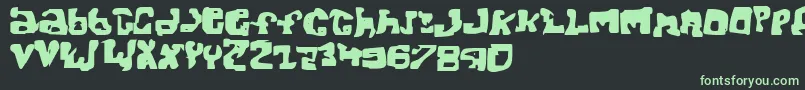 フォントJope – 黒い背景に緑の文字