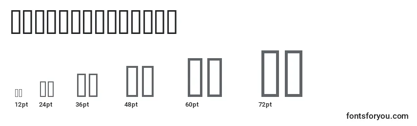 SevenPointsFat Font Sizes