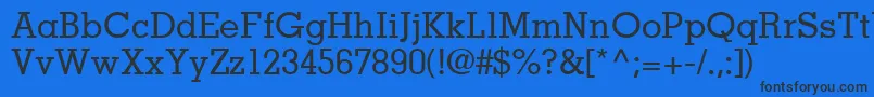 Шрифт JaakSsiMedium – чёрные шрифты на синем фоне