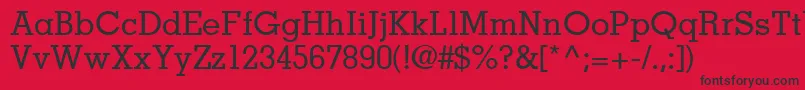 JaakSsiMedium Font – Black Fonts on Red Background
