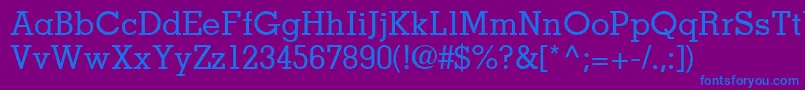 JaakSsiMedium Font – Blue Fonts on Purple Background