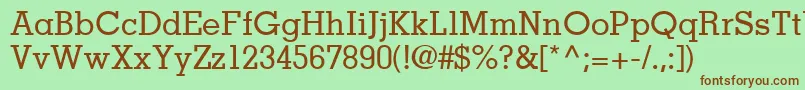JaakSsiMedium Font – Brown Fonts on Green Background