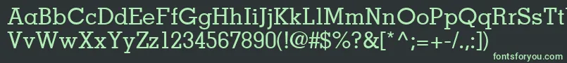 Шрифт JaakSsiMedium – зелёные шрифты на чёрном фоне