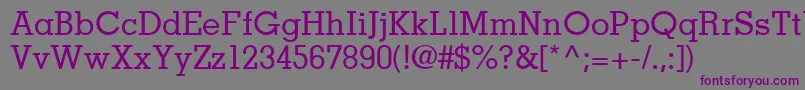 Шрифт JaakSsiMedium – фиолетовые шрифты на сером фоне