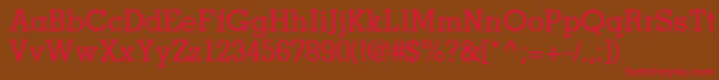 JaakSsiMedium Font – Red Fonts on Brown Background