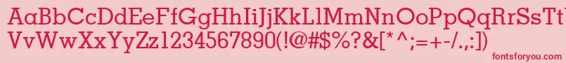 JaakSsiMedium Font – Red Fonts on Pink Background