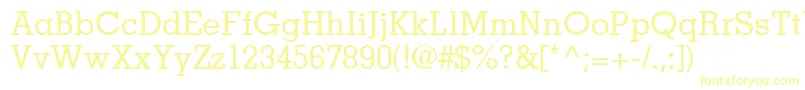Шрифт JaakSsiMedium – жёлтые шрифты