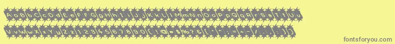 Optipess Font – Gray Fonts on Yellow Background