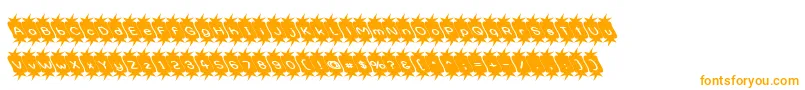 Optipess-Schriftart – Orangefarbene Schriften auf weißem Hintergrund