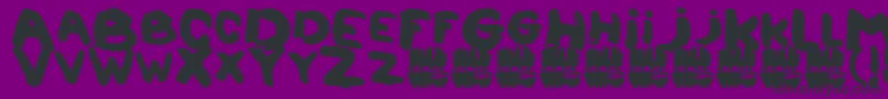 Lalouzz Font – Black Fonts on Purple Background