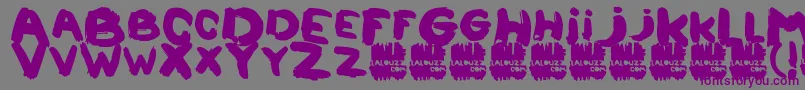 Lalouzz Font – Purple Fonts on Gray Background