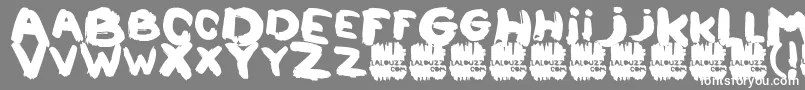 Lalouzz Font – White Fonts on Gray Background
