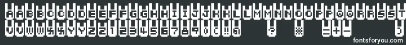 Rabbitbitfm Font – White Fonts on Black Background