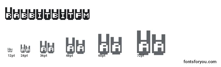 Rabbitbitfm Font Sizes