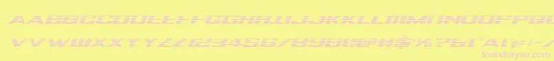 Tigersharkgradital Font – Pink Fonts on Yellow Background