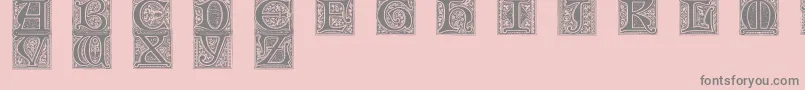 MedievalVictorianaNo.2 Font – Gray Fonts on Pink Background