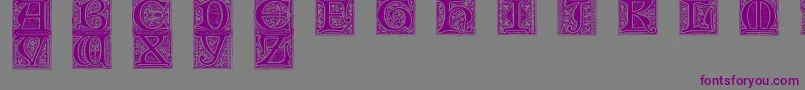 MedievalVictorianaNo.2 Font – Purple Fonts on Gray Background