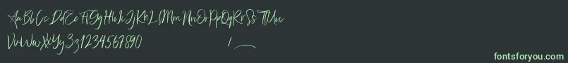 Freaks Font – Green Fonts on Black Background