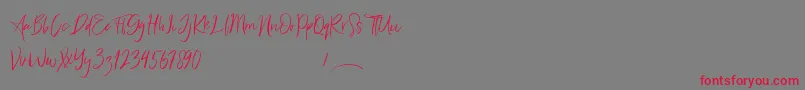 Freaks Font – Red Fonts on Gray Background