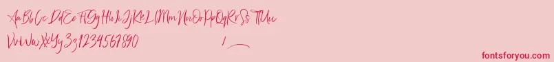fuente Freaks – Fuentes Rojas Sobre Fondo Rosa