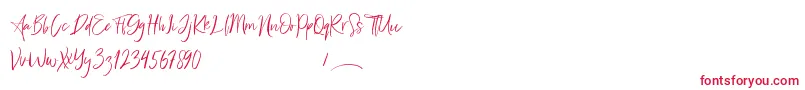 Freaks Font – Red Fonts on White Background