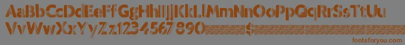 Tropicdisco Font – Brown Fonts on Gray Background