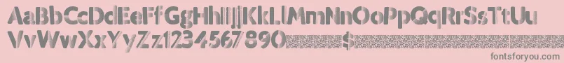 Шрифт Tropicdisco – серые шрифты на розовом фоне