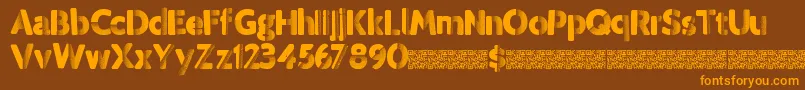 Tropicdisco Font – Orange Fonts on Brown Background