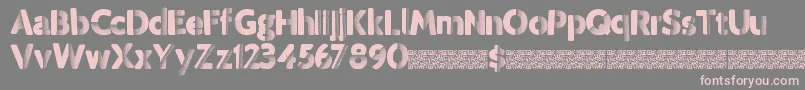 Tropicdisco Font – Pink Fonts on Gray Background