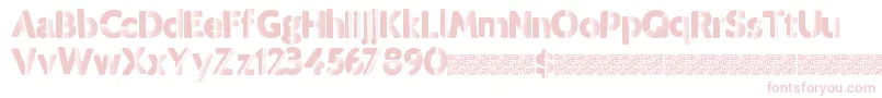Tropicdisco-fontti – vaaleanpunaiset fontit valkoisella taustalla