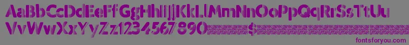Tropicdisco Font – Purple Fonts on Gray Background