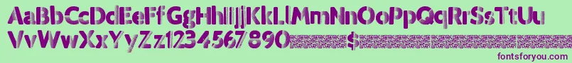 More about Tropicdisco Font Tropicdisco Font – Purple Fonts on Green Background