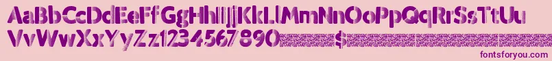 Шрифт Tropicdisco – фиолетовые шрифты на розовом фоне