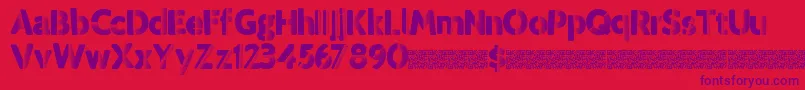 Tropicdisco Font – Purple Fonts on Red Background