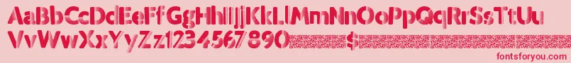 Tropicdisco Font – Red Fonts on Pink Background