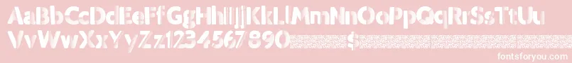 フォントTropicdisco – ピンクの背景に白い文字