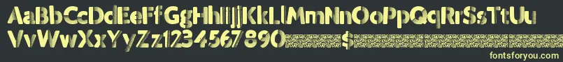 Tropicdisco Font – Yellow Fonts on Black Background