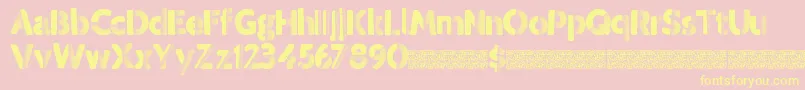 Tropicdisco Font – Yellow Fonts on Pink Background