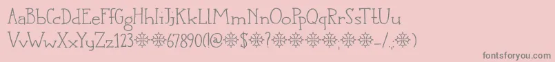 DkLanguedoc Font – Gray Fonts on Pink Background